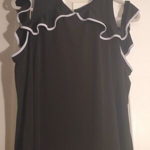 Ivanka Trump Black Top with White Trim